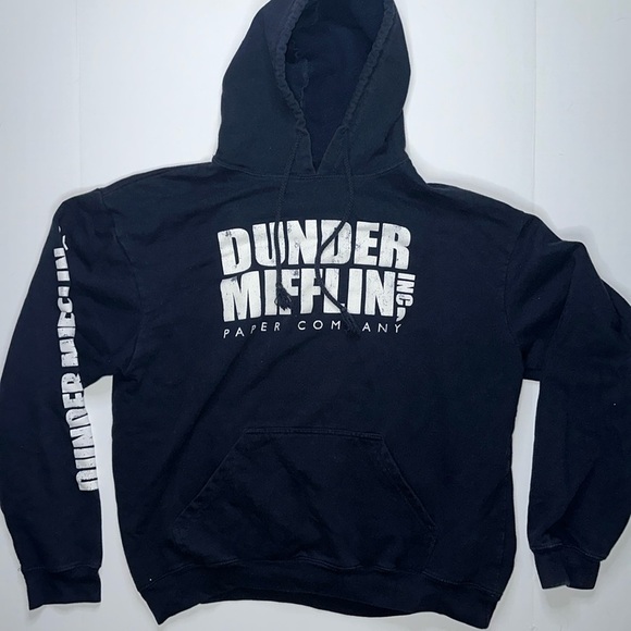 The Office Jackets & Blazers - Dunder Mifflin Hoodie Size XL The Office Navy Blue